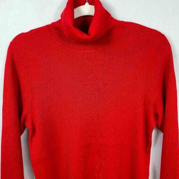 Lauren Ralph Lauren Red Turtleneck Sweater| Size 1x - Picture 4 of 11